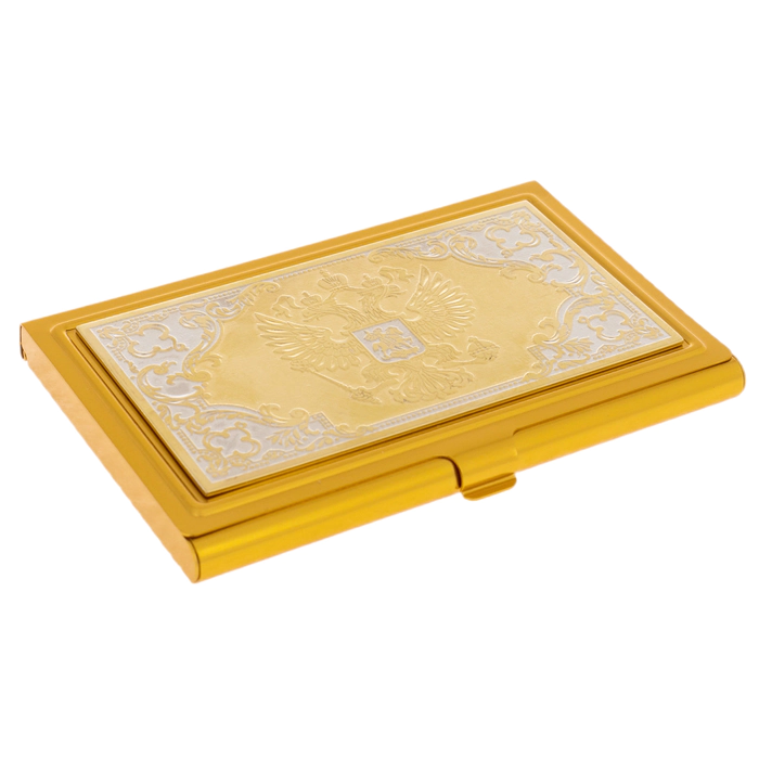 Business card holder "Coat of Arms. Russia. Moscow" Zlatoust