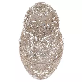 Матрешка-медовница из стекла "Снегурочка" со стразами Swarovski