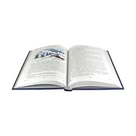 "Happy New Year!" gift set with a leather-bound book and balloons