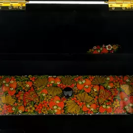 Ларец музыкальный "Загадка" с потайным ящиком, Хохлома