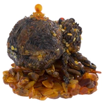 Souvenir box made of amber "Spider"