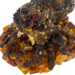 Souvenir box made of amber "Spider"