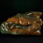 Author's jade sculpture "Shark on a wave"