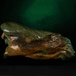 Author's jade sculpture "Shark on a wave"