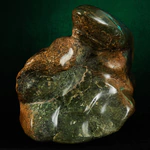 Author's jade sculpture "Shark on a wave"