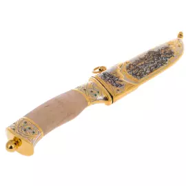 Нож сувенирный "Охота на кабана" Златоуст