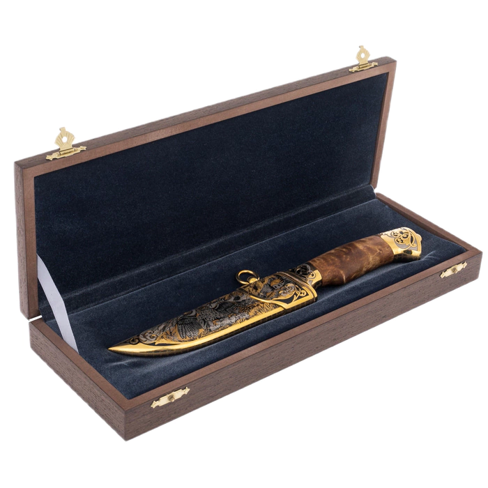 Souvenir knife "Hunting for a hare" Zlatoust