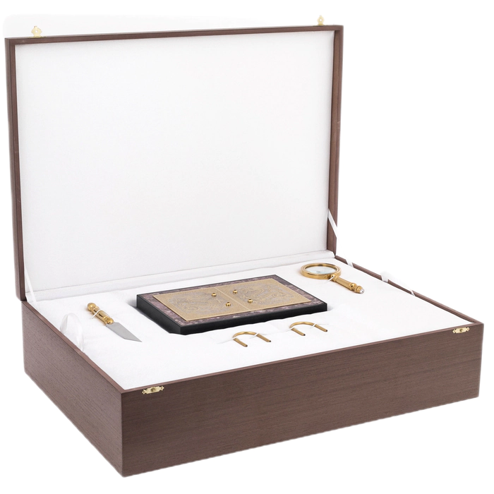 Executive desk set made of charoite "Dragon"