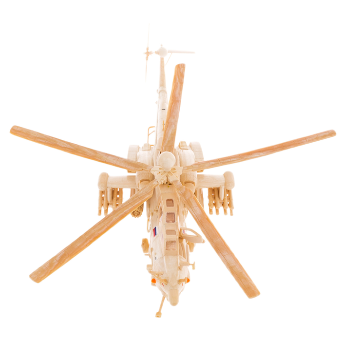 Souvenir from a mammoth tusk "Mi-28 helicopter"