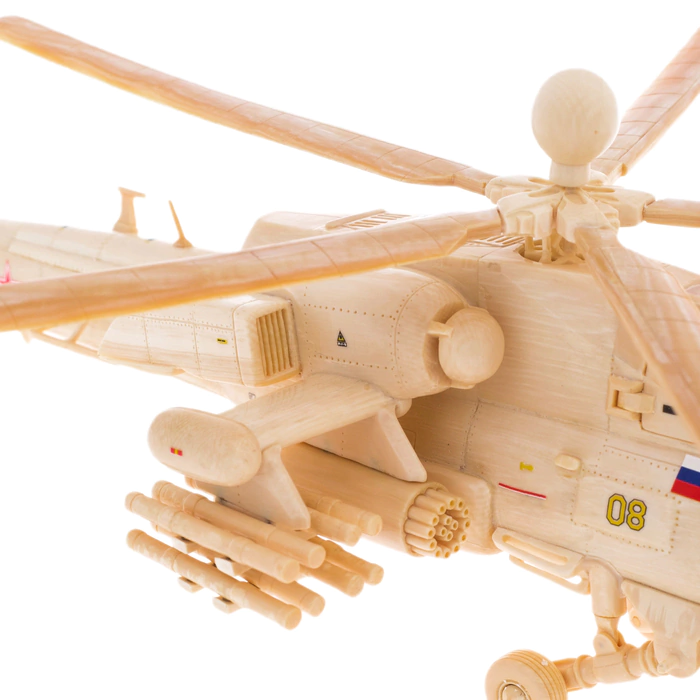 Souvenir from a mammoth tusk "Mi-28 helicopter"