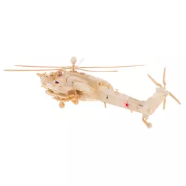 Сувенир из бивня мамонта "Вертолет Ми-28"