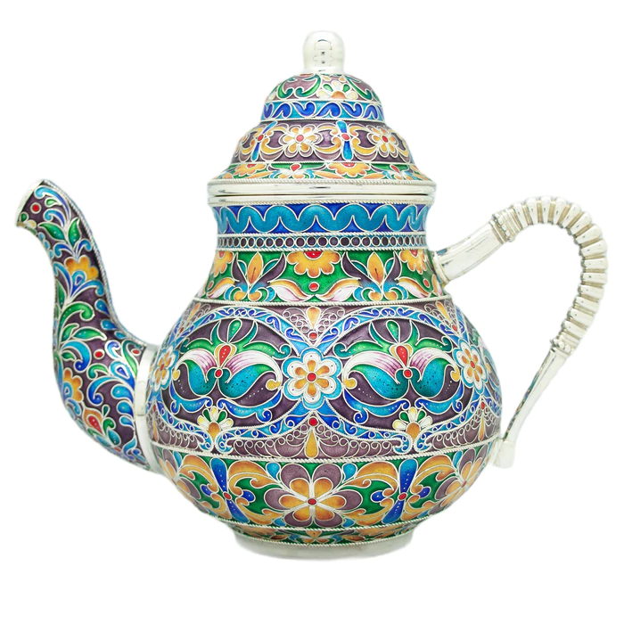 Silver teapot "Royal" finish