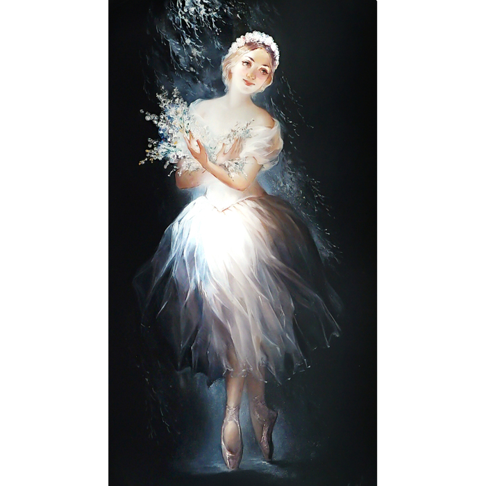 Ballet casket by Slaev, Fedoskino