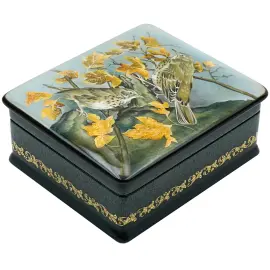 Шкатулка "Парочка" Шиковная, Федоскино Шкатулка "Парочка" Шиковная, Федоскино