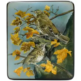 Шкатулка "Парочка" Шиковная, Федоскино Шкатулка "Парочка" Шиковная, Федоскино