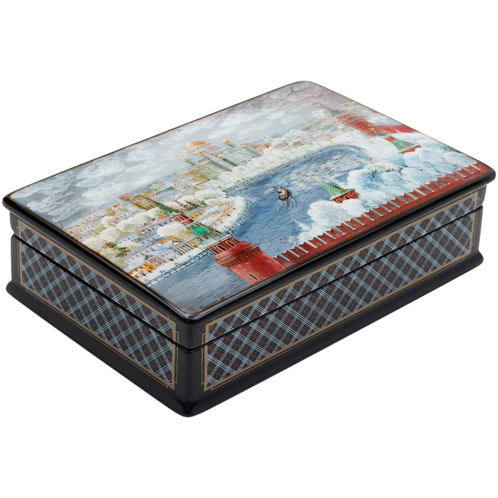 Moscow jewelry box Larishev, Fedoskino
