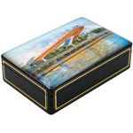 Шкатулка "Зарядье" Пахомов, Федоскино