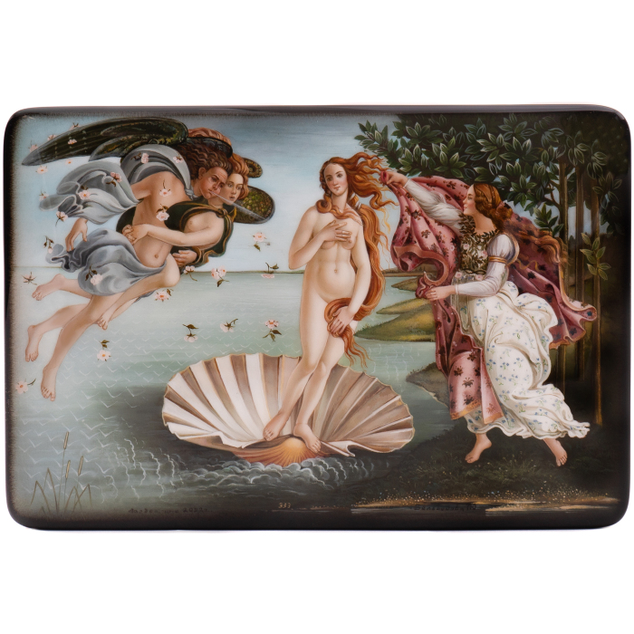 The box "The Birth of Venus" by Belovodov, Fedoskino