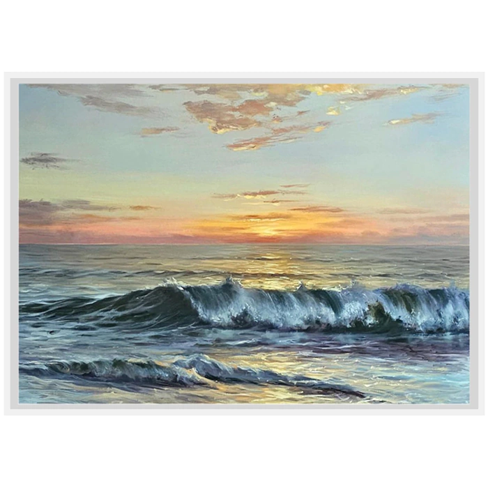 Author's oil painting "Warm Surf"