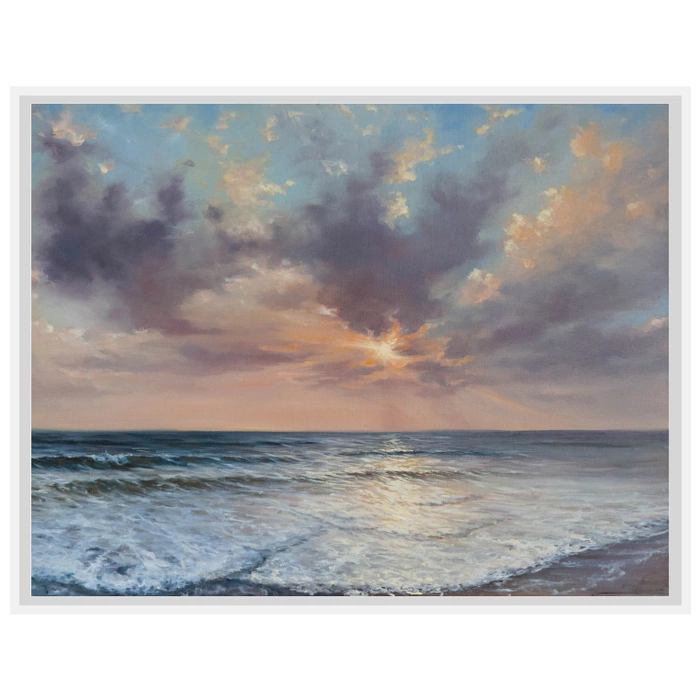 Author's oil painting "Fresh Surf"