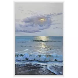 The author's oil painting "Silver Glow"