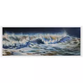 Авторская картина маслом "Бушующая волна"