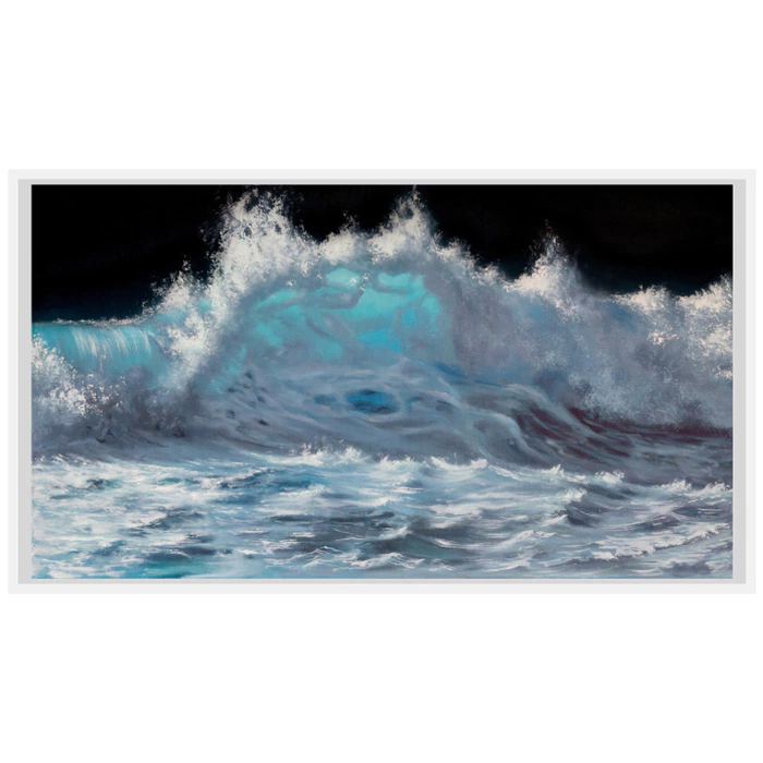 The author's oil painting "Moon Wave"