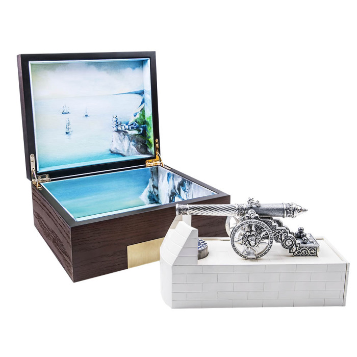 Fountain pen made of gold and silver "Exclusive - Cannon"