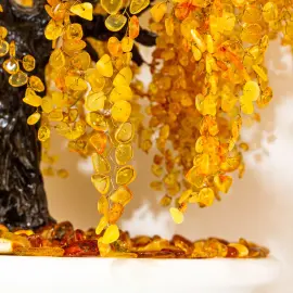 Дерево из янтаря "Плакучая ива" Дерево из янтаря "Плакучая ива"