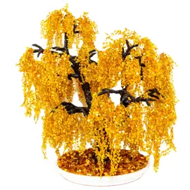 Дерево из янтаря "Плакучая ива" Дерево из янтаря "Плакучая ива"