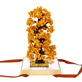 Дерево из янтаря "Дуб"