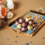 Silver liqueur set "Painting" for 2 persons