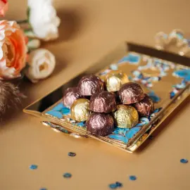 Набор серебряный ликерный "Роспись" на 2 персоны Набор серебряный ликерный "Роспись" на 2 персоны