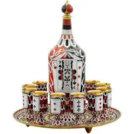 Набор серебряный для вина "Карты" на 12 персон Набор серебряный для вина "Карты" на 12 персон