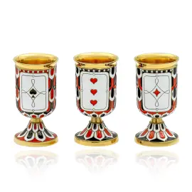 Набор серебряный для вина "Карты" на 12 персон Набор серебряный для вина "Карты" на 12 персон