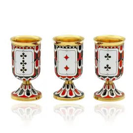 Набор серебряный для вина "Карты" на 12 персон Набор серебряный для вина "Карты" на 12 персон