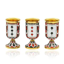 Набор серебряный для вина "Карты" на 12 персон Набор серебряный для вина "Карты" на 12 персон