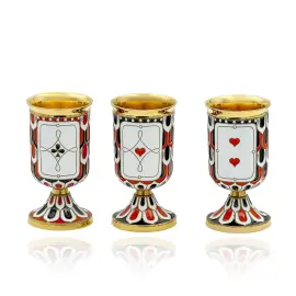 Набор серебряный для вина "Карты" на 12 персон Набор серебряный для вина "Карты" на 12 персон