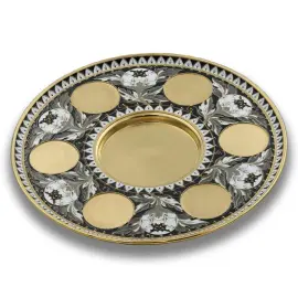 Набор серебряный для вина "Пион" на 6 персон Набор серебряный для вина "Пион" на 6 персон