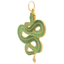 Елочная игрушка "Змея" из серебра Елочная игрушка "Змея" из серебра