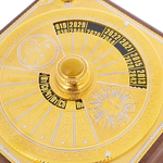 Perpetual calendar on the ash tree "Day and Night" light stones, Zlatoust