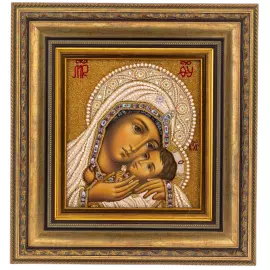 Вышитая икона Божией Матери "Касперовская"