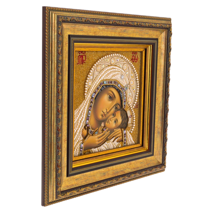 Embroidered icon of the Mother of God "Kaspersky"
