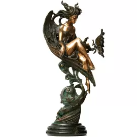 The author's bronze sculpture "The Fluttering Mystery"