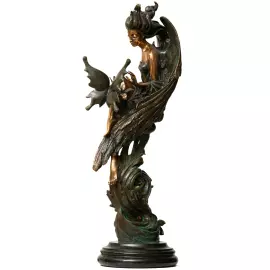 The author's bronze sculpture "The Fluttering Mystery"