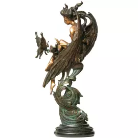 The author's bronze sculpture "The Fluttering Mystery"