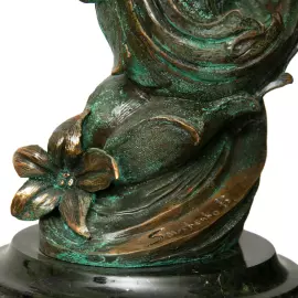 The author's bronze sculpture "The Fluttering Mystery"