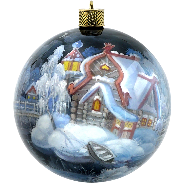 Christmas tree balloon "Berendeyevka" Fedoskino