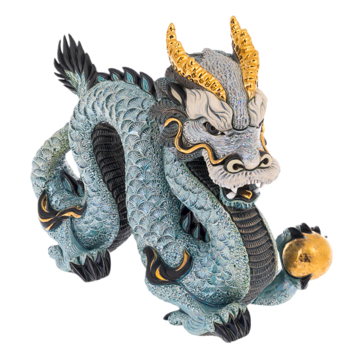 Sculpture "Chinese Blue Dragon"