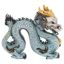 Скульптура "Китайский синий Дракон"